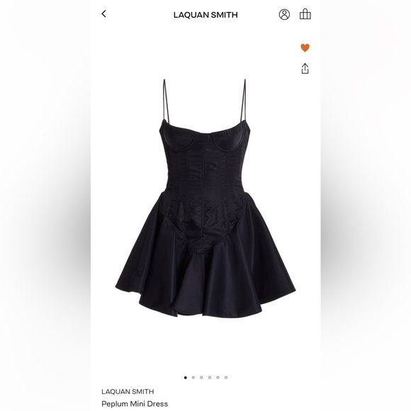 LaQuan Smith | Dresses | Laquan Smith Nylon Peplum Mini Dress | Poshmark